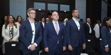 الدكتور محمد فريد رئيس الهيئة العامة للرقابة المالية يلقي الكلمة الرئيسية في قمة مصر لرأس المال المخاطر