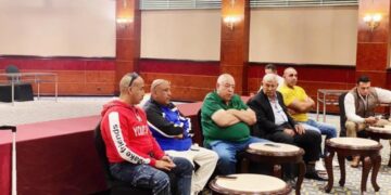 اجتماع اللجنة الفنية بالبطولة العربية لكمال الاجسام بالاسكندريه   استعداد الاخيره للبطولة العربيه لكمال الاجسام