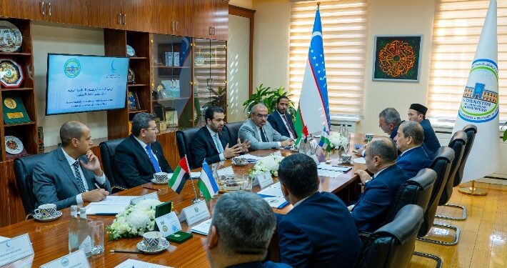 الأمين العام لمجلس حكماء المسلمين يلتقي مستشار رئيس أوزبكستان ووزير الشئون الدينية ورئيس أكاديمية أوزبكستان الإسلامية الدولية