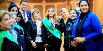 نجاح باهر لمؤتمر تدشين(اتحاد دعم المرأة العربية) برئاسة سيدة الأعمال نرمين المصري