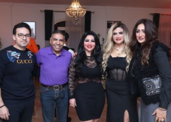 نخبة من الفنانين فى حفل عيد ميلاد ميرفت عطا الله