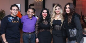 نخبة من الفنانين فى حفل عيد ميلاد ميرفت عطا الله