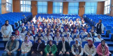 جامعة كفر الشيخ تنظم فعاليات الدراسه الرسمية للمعلومات الاوليه لمساعدات قائدات الجواله