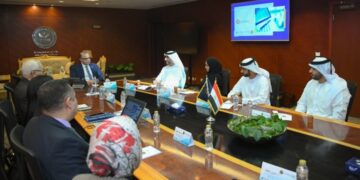 رئيس الرقابة المالية يستقبل وفد مسئولي جهاز أبو ظبي للمحاسبة لبحث سبل التعاون المشترك