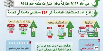 التعليم العالي تنشر حصاد أدائها لعام 2023م  د. أيمن عاشور : المستشفيات الجامعية تشارك بفعالية في تنفيذ المبادرات الرئاسية