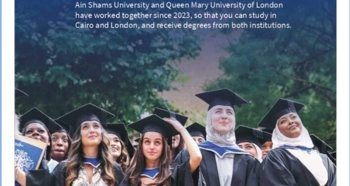 محاضرة تعريفية  لفرص الدراسة والحصول علي منح بجامعة كوين ماري ببريطانيا للعام الجامعي 2024 /2025 بحقوق عين شمس
