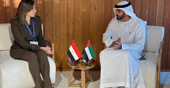 وزيرة الثقافة تبحث مع نظيرها الإماراتي سبل التعاون لدعم انطلاق مجموعة أصدقاء العمل المناخي المرتكز على الثقافة