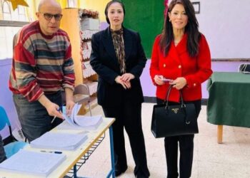 الدكتورة رانيا المشاط وزيرة التعاون الدولى تدلى بصوتها فى الانتخابات الرئاسية بالقاهرة الجديدة