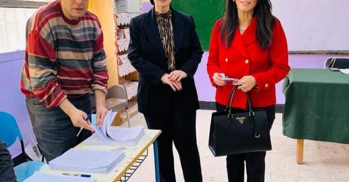 الدكتورة رانيا المشاط وزيرة التعاون الدولى تدلى بصوتها فى الانتخابات الرئاسية بالقاهرة الجديدة