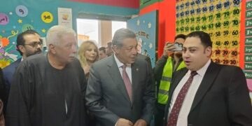 المرشح الرئاسي المهندس حازم عمر يتفقد لجنة مدرسة الشهيد مصطفي سمير بدوي بكفر الشيخ