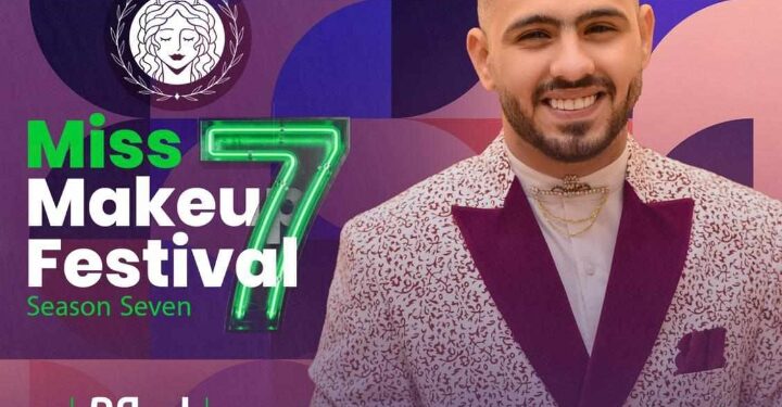 محمد فتحي ينهي التجهيزات النهائية للمسابقة الدولية الاولي في مصر Miss Makeup festival