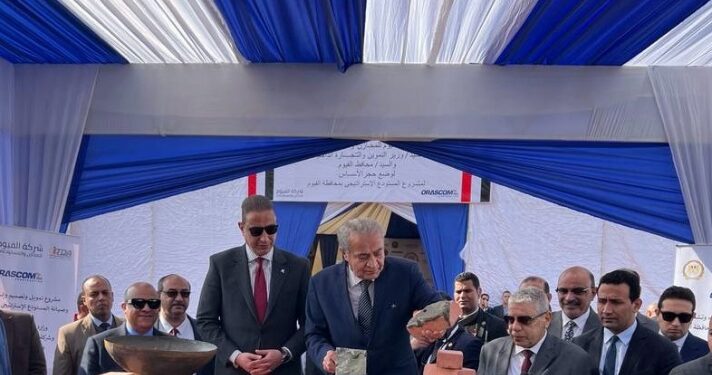 ”المصيلحى” يضع حجر أساس لثالث مخزن استراتيجي على مستوى الجمهورية بمحافظة الفيوم