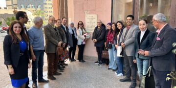 د. غادة جبارة تشهد احتفال المعهد العالي للنقد الفنى باسترداده المبني كاملا