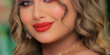 البلوجر رحاب حسن بإطلالة مختلفة في الكريسماس عن طريق خبيرة التجميل الرائعة رينا جوزيف