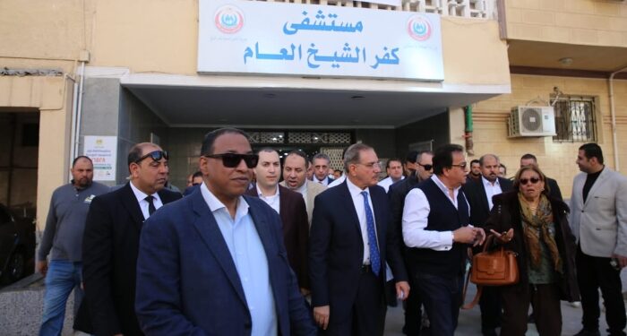 وزير الصحة ومحافظ كفرالشيخ يتفقدان المستشفى العام بسعة 342 سريرًا