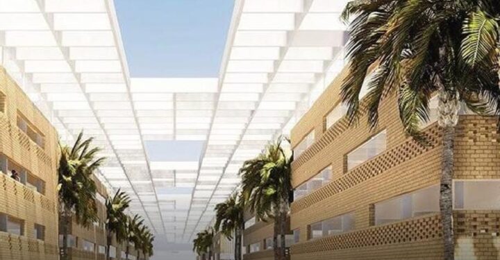 وزير التعليم العالي يهنئ الجامعة الفرنسية لفوز تصميماتها لحرمها الجامعي بجائزة فرانس ديزاين العالمية