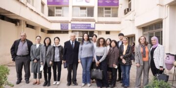 زيارة وفد رفيع المستوى من وكالة التعاون الكورى (KOLCA) يرافقه وفد من الأمم المتحدة والمجلس القومى للمراة لجامعة عين شمس