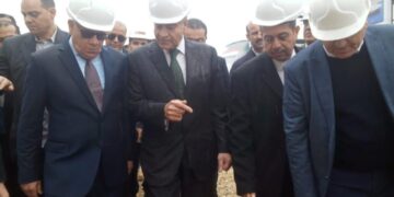 المصيلحي يتفقد أعمال مشروع صومعة ميناء غرب بورسعيد بطاقة تخزينية 100 الف طن