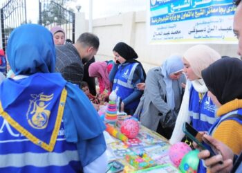 جامعة كفر الشيخ تنظم قافلة طفولية طبية توعوية ترويحية لقرية بني بكار