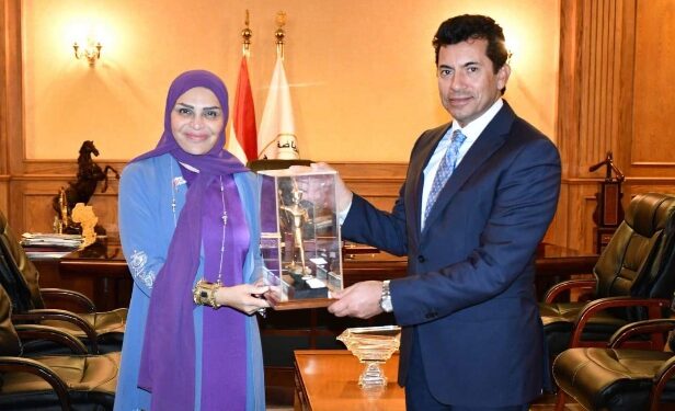 *وزير الشباب والرياضة يلتقي بنائب رئيس مجلس إدارة الاتحاد العربي للتسويق الرياضي لبحث التعاون المستقبلي