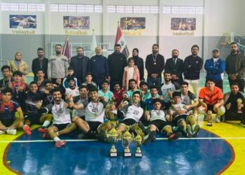 جامعة الفرات الأوسط التقنية تختتم بطولة الجامعة بكرة القدم (الصالات)