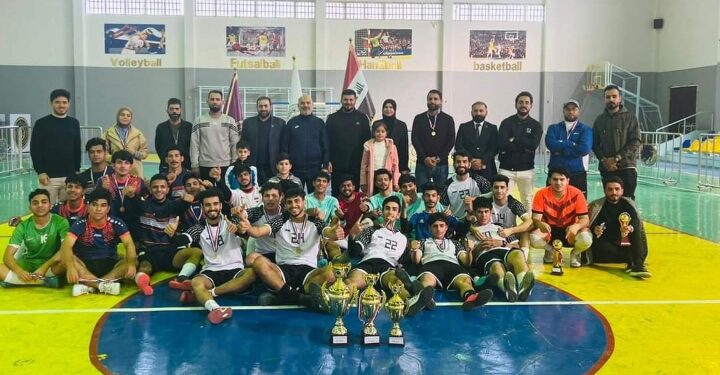 جامعة الفرات الأوسط التقنية تختتم بطولة الجامعة بكرة القدم (الصالات)