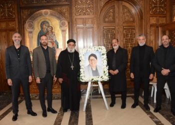 قداس ذكرى الاربعين لوالدة المهندس جرجس يوسف رئيس مجلس إدارة شركة نيوجيرسي للتطوير العقاري