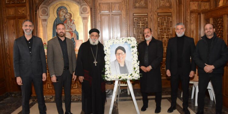 قداس ذكرى الاربعين لوالدة المهندس جرجس يوسف رئيس مجلس إدارة شركة نيوجيرسي للتطوير العقاري