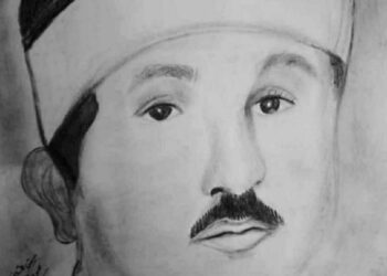 كوثر السيد الكفراوي» تبدع في رسم الشخصيات الرمضانية.. الشيخ محمود البنا قارئ القران الكريم