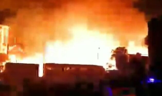 اندلاع حريق باستوديو الاهرام