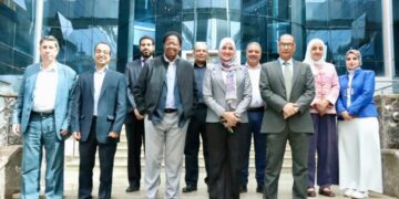 معهد بحوث الإلكترونيات يبحث سُبل تسويق المُخرجات البحثية مع أحد أساتذة جامعة أوتاوا الكندية