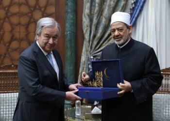شيخ الأزهر يستقبل الأمين العام للأمم المتحدة ويناقشان مستجدات الأوضاع في غزة