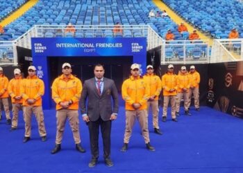 انتشار أمني باستاد مصر وتسهيل دخول الجماهير قبل مباراة مصر وكرواتيا.. صور