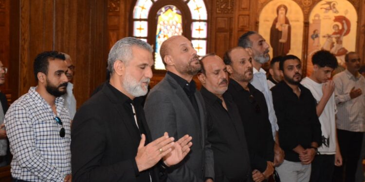 تشييع جثمان والد المهندس جرجس يوسف رئيس شركة نيوجيرسي للتطوير العقارى