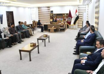 رئيس جامعة الفرات الأوسط التقنية يستقبل المهنئين بمناسبة عيد الفطر المبارك