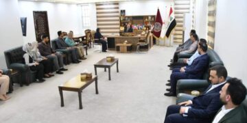 رئيس جامعة الفرات الأوسط التقنية يستقبل المهنئين بمناسبة عيد الفطر المبارك