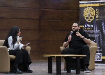 بالصور رجل الاعمال عبد الله سلام في حفلة اكس بروجيكت بجامعة القاهرة في موسمه التاسع