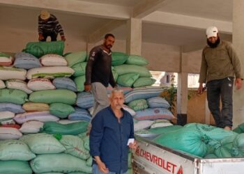 وكيل وزارة تموين كفر الشيخ يتابع حركة توريد الاقماح المحلية وبلغ الإجمالي 15200 طن و 208 كجم حتى صباح اليوم