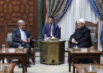 الأمين العام للأمم المتحدة ‏يشيد بجهود شيخ الأزهر في تعزيز السلام والتفاهم والحوار بين ‏الأديان
