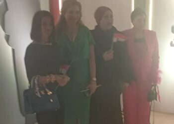 حضور سيده الاعمال امل رضا حفله مجلس القبائل للعائلات المصريه بفندق الماسه بالعاصمة الاداريه الجديده