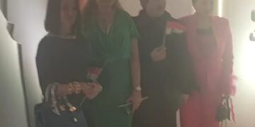 حضور سيده الاعمال امل رضا حفله مجلس القبائل للعائلات المصريه بفندق الماسه بالعاصمة الاداريه الجديده