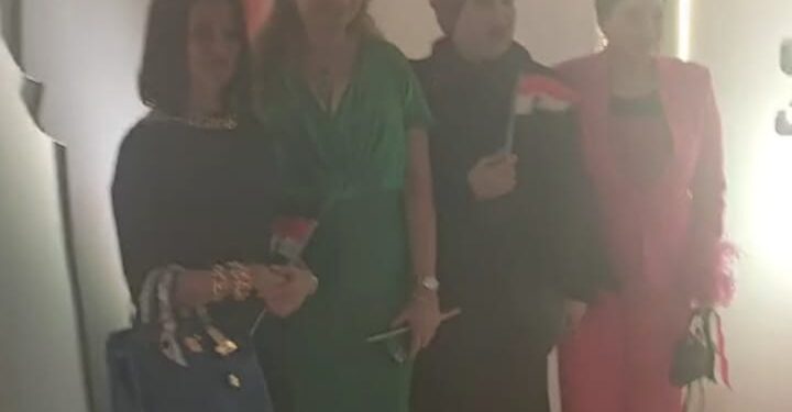 حضور سيده الاعمال امل رضا حفله مجلس القبائل للعائلات المصريه بفندق الماسه بالعاصمة الاداريه الجديده