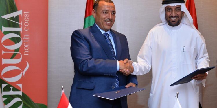 شراكة مصريه إماراتية بين عدن للتطوير العقاري ورجل الأعمال الإماراتي احمد المنصوري بمشروع SEQUOIA بالساحل الشمالي باستثمارات تتخطي ال 3 مليار جنيه