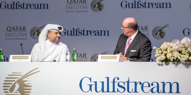 القطرية لطائرات رجال الأعمال هي المشغل الوحيد حالياً لطائرة جلفستريم G700