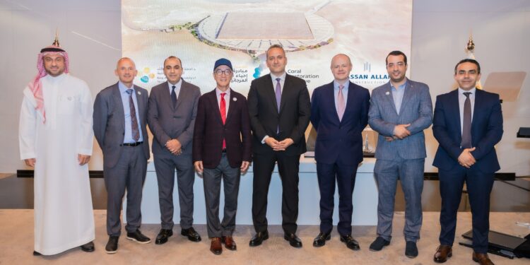 حسن علام للإنشاءات السعودية توقع عقد الأعمال الإنشائية لبناء الحضانة المرجانية الأولية ضمن مبادرة جامعة “كاوست” لإحياء الشعاب المرجانية في نيوم، المملكة العربية السعودي