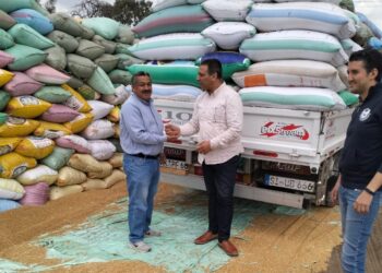 وكيل وزارة تموين كفر الشيخ يتابع حركة تجميع القمح بالعجوزين