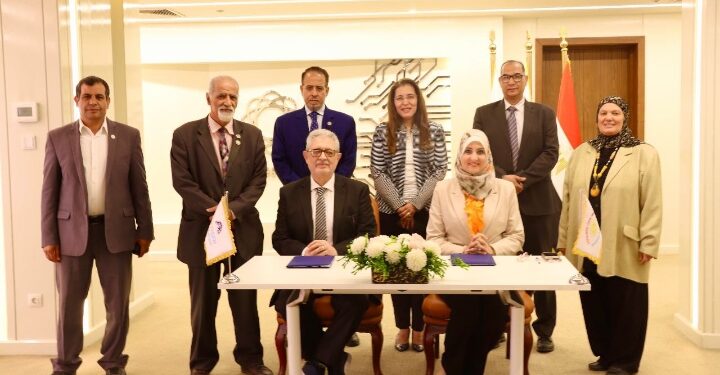 معهد بحوث الإلكترونيات يوقع بروتوكول تعاون علمي مُشترك مع الاتحاد العربي للتنمية المُستدامة والبيئة