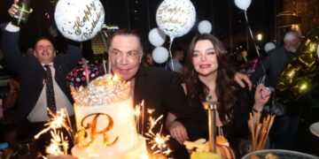 دراز يحتفل بعيد ميلاد زوجته بحضور نجوم المجتمع والاعمال
