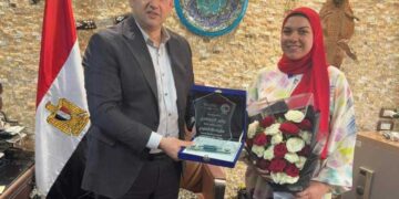 بطله مصر الحاصله على المركز الثالث بالميداليه البرونزيه من المغرب