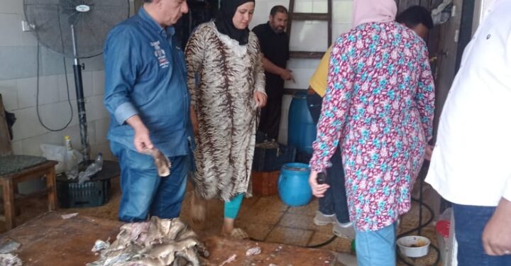 تموين كفر الشيخ  : ضبط 900 كجم اسماك مملحة فاسدة و1000 عبوة عسل اسود غير مرخص بفوه ودسوق
